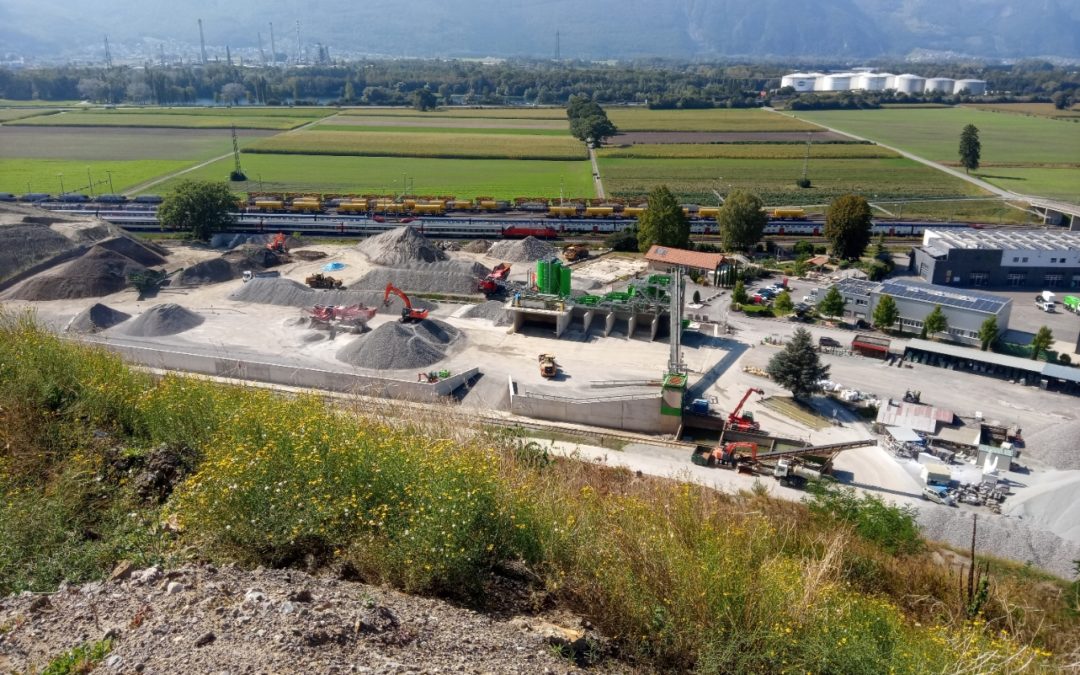 St-Triphon, Commune d’Ollon – Installations de recyclage de déchets de chantier – Carrières du Lessus HB SA