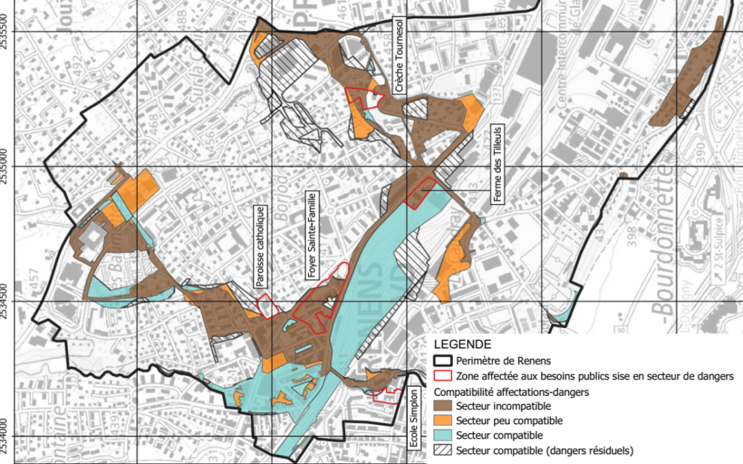 Renens – Evaluation des risques dans le cadre de la planification territoriale