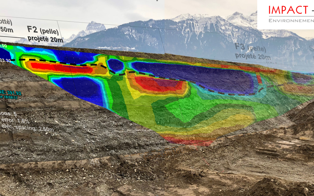 Chantier de construction : définition anticipée des structures géologiques par tomographie électrique